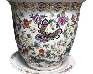 Chinese Jardiniere with Under plate