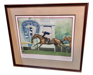 Horse of the year signed litho