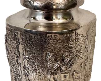 Repousse Barbour Tea Box