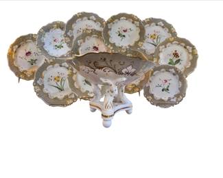 C. 1840 Coalport Dessert Set