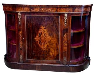 C. 1860 Burled Credenza
