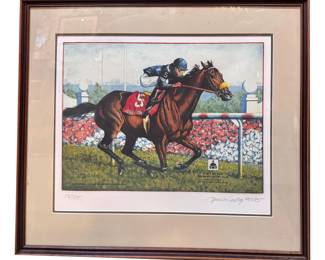 Horse of the year signed litho