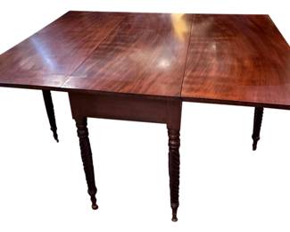 Gorgeous drop leaf antique table open