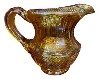Georgian Blonde Amber Crystal Pitcher