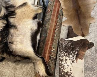 Genuine rawhide rugs 