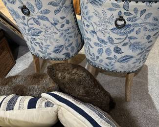 Chairs and pillows