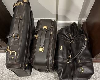 Brooks Brothers leather luggage
