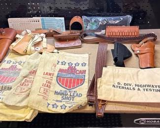 Pistol Holsters and Hunting Storage Items