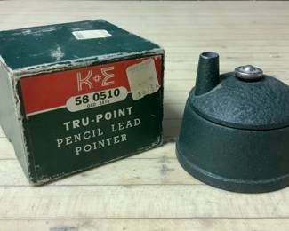 Vintage Keuffe Essex Co. Cast Iron Pencil Sharpener