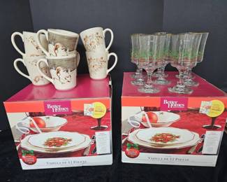 Christmas Dishes, Arbys Glasses Mugs