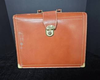 Vintage Genuine Split Cowhide Briefcase