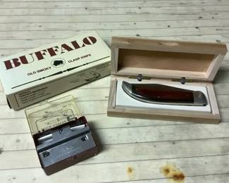 Old Smoky Buffalo Clasp Knife Buck Knife Homer
