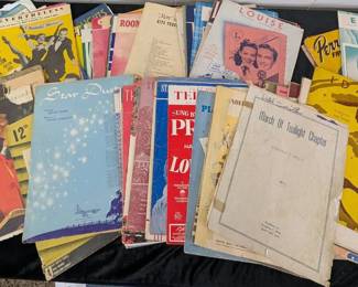 100 Lot Of Sheet Music Early 1900s Up