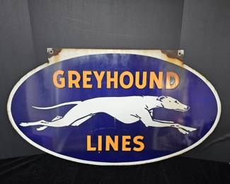 Greyhound Metal Sign