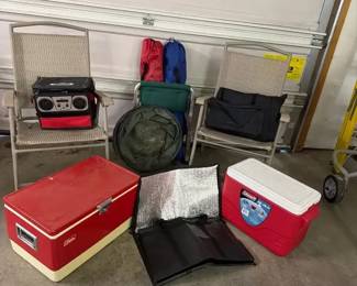 Variety Of Camping Items