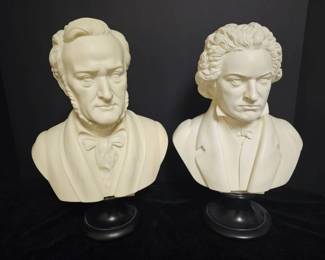 Two A. Gianelli Alabaster Busts