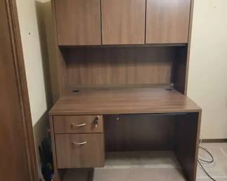 Office Desk with Credenza