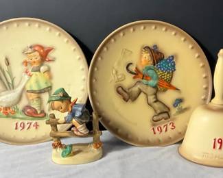 Hummel Plates, Bell and Figurine