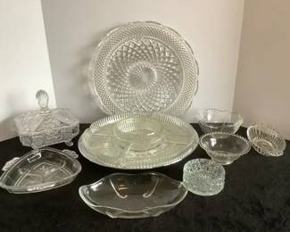 CrystalGlass Serving Pieces