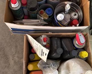 Mystery Lot Of Motor oils, WD40 More