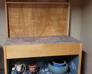 Planting Table with Pots