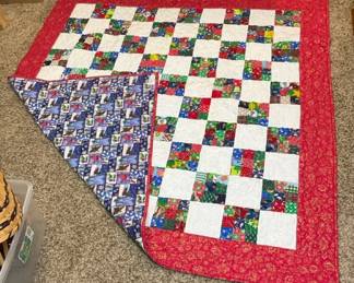 Homemade Christmas Quilt