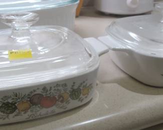 Two small Spice of life dishes by Corning ware