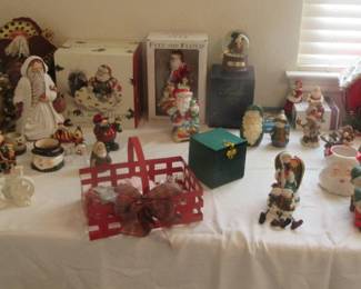 Just a few of the Christmas items being offered.