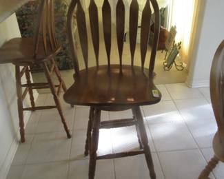 Two heavy tall bar stools