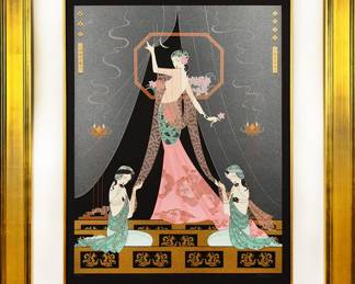 Lot 45 Lilian Shao Midnight at Palace Court Serigraph
