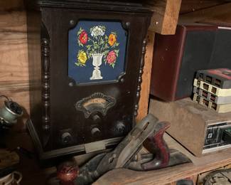 1989 Thomas Collector's Edition Model 511 Radio and vintage Craftsman hand plane