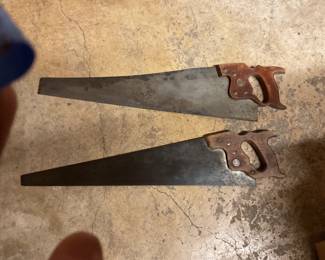 Vintage Disston hand saws