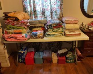 Handmade quilts and other bedding