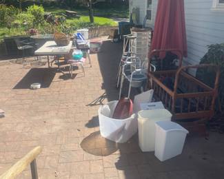 Outdoor umbrella, patio sets, medical equipment 