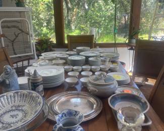 Ceramics, dishes, pottery, china, crystal, silver