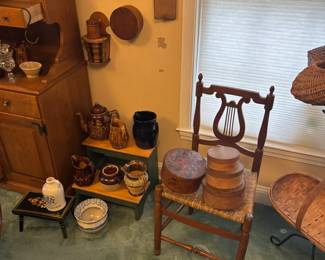 primatives, baskets, kitchen utensils