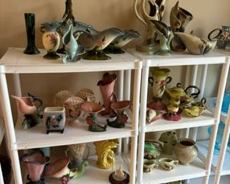 Wide assortment of Hull Pottery 