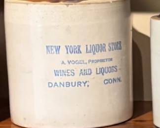 stoneware with advertising