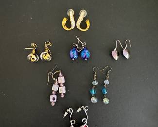 Swarovski and Murano Earrings