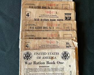 WW2 war ration books