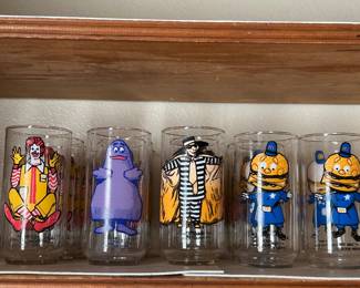 Vintage McDonaldland glasses. 