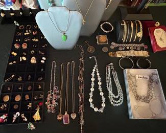 Beautiful collection of fine and costume jewelry. 