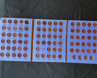 Multiple Lincoln cent books