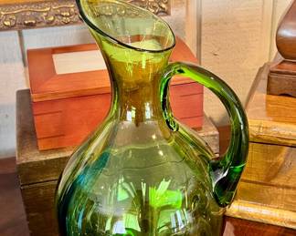 Green Blenko pitcher 
