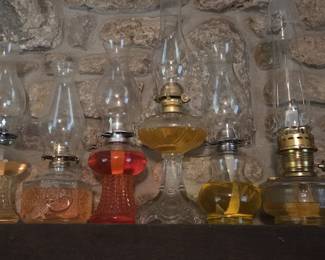 Vintage oil lamps 