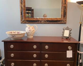 Nice quality low chest, beveled mirror