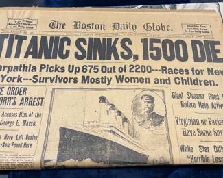 Reproduction, Titanic newspapers
