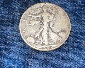 Several walking liberty half dollars