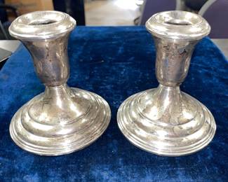 Sterling candlesticks