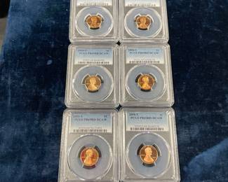 PCGS slabbed Lincoln cents